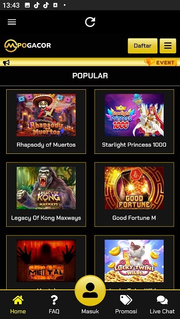 Screenshot MPOGACOR APK