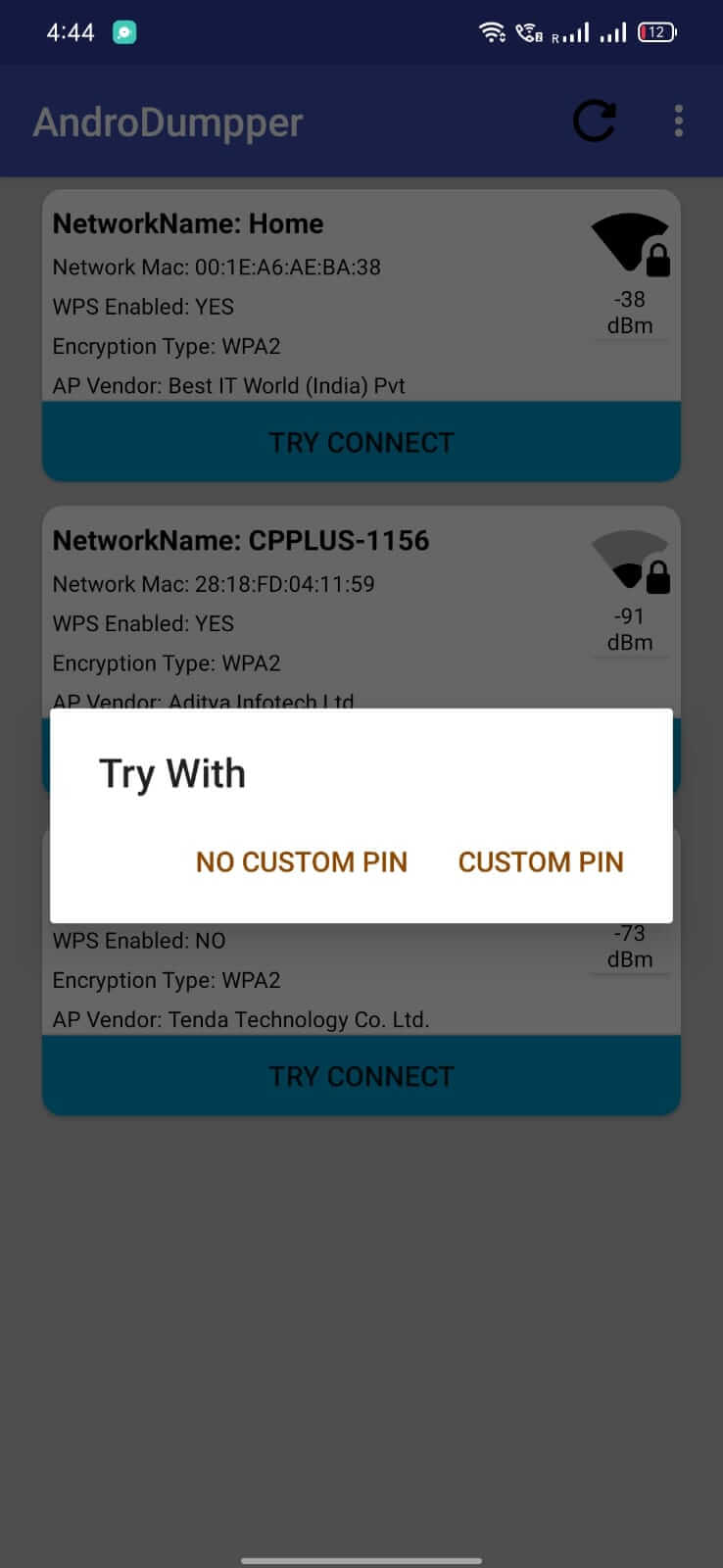 Screenshot AndroDumpper APK v3.11