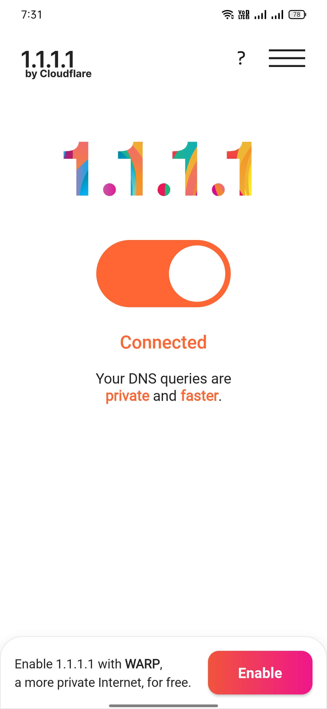Screenshot 1.1.1.1 VPN + WARP APK v6.38.7