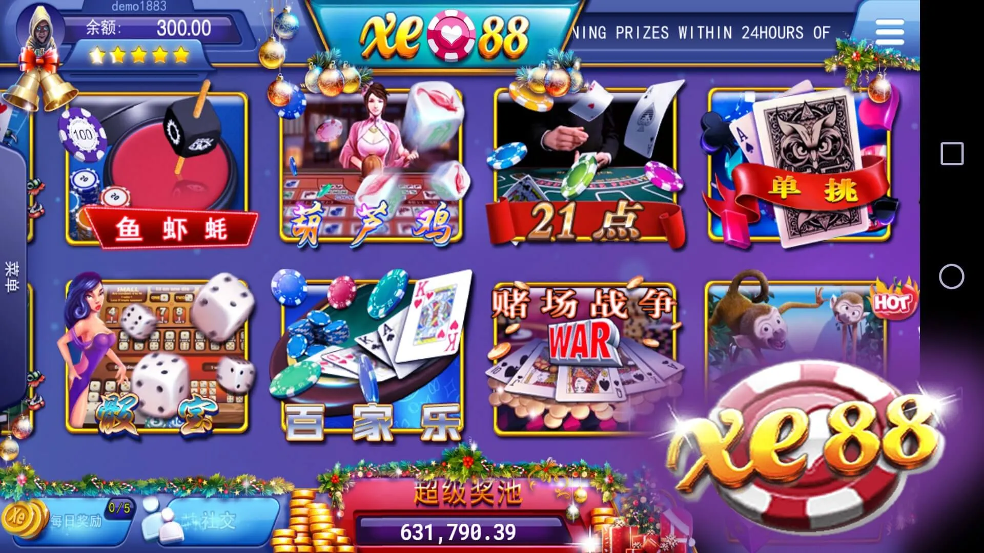 Screenshot Xe88 APK