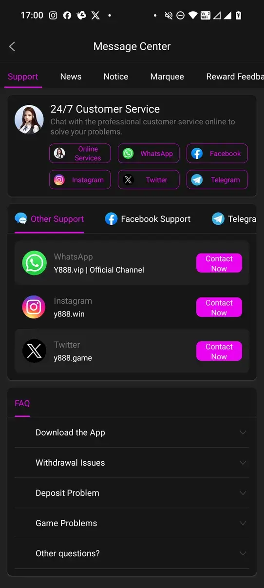 Screenshot Y888 APK