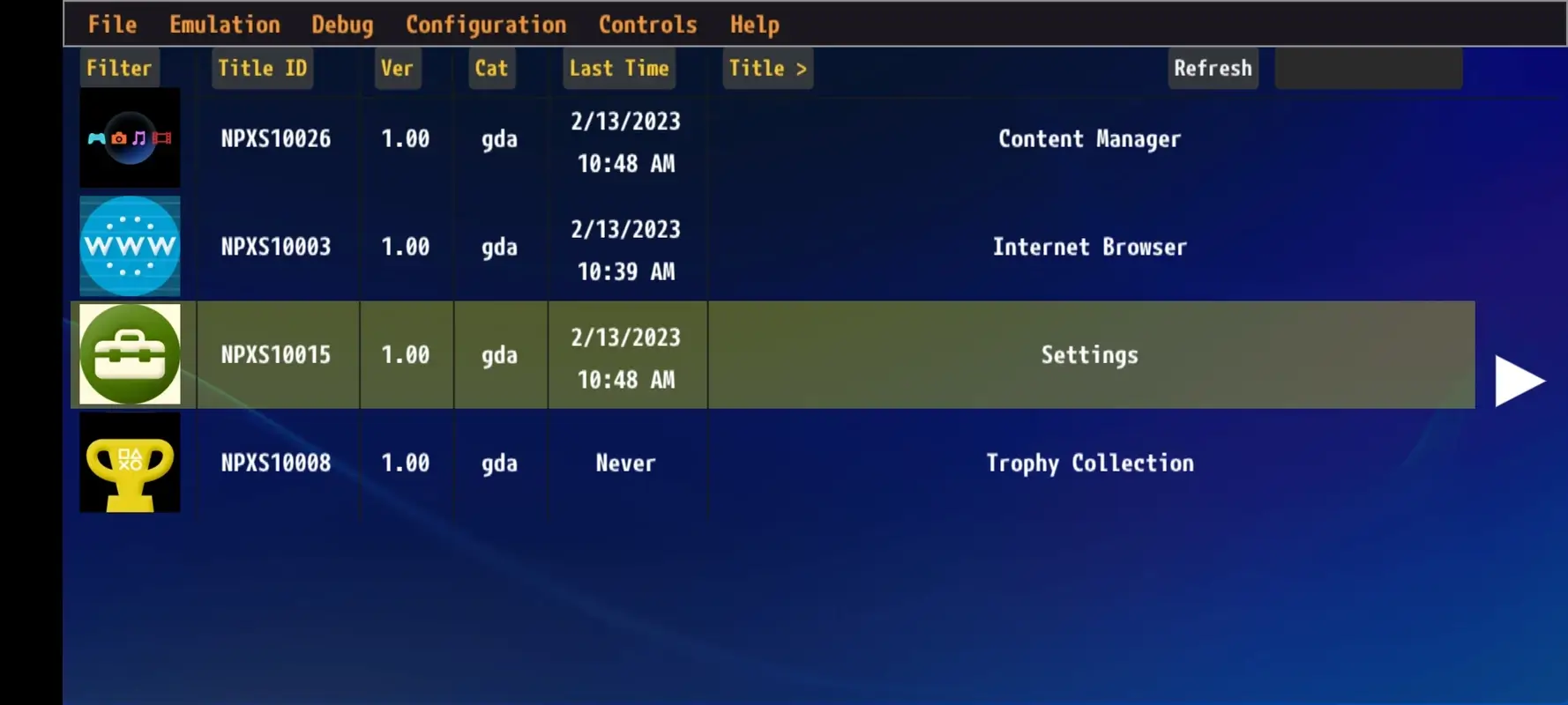 Screenshot Vita3K APK