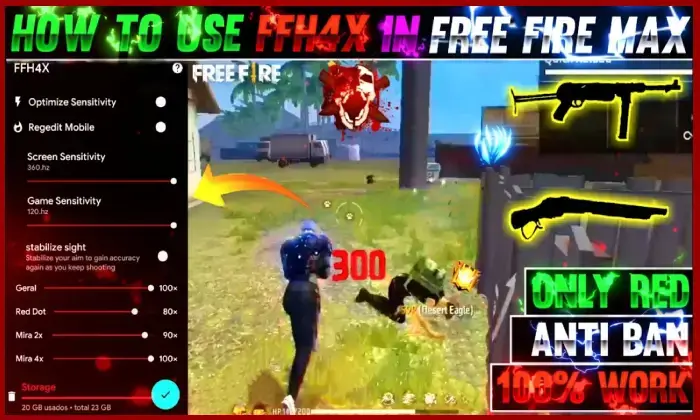 Screenshot FFh4X Injector APK v145