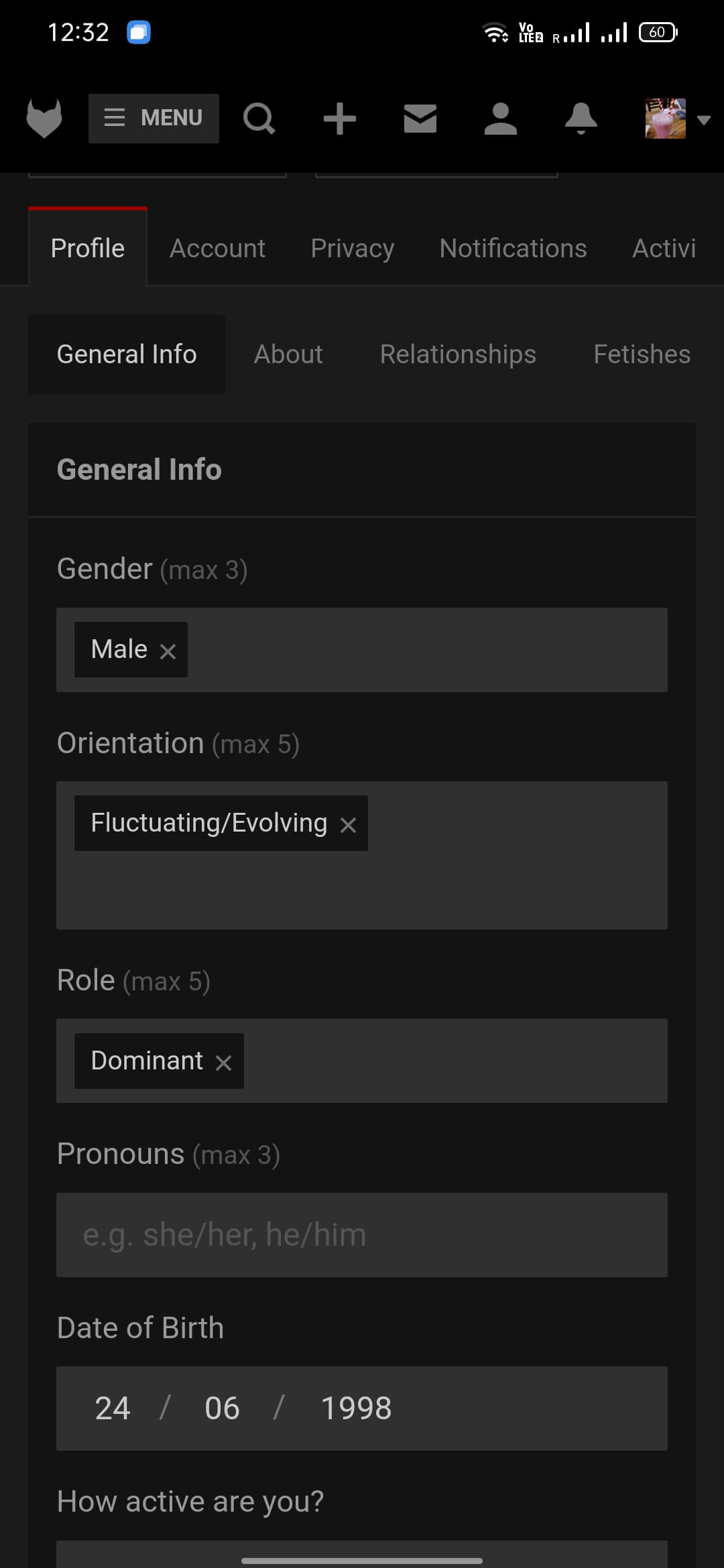 Screenshot FetLife APK v1.0