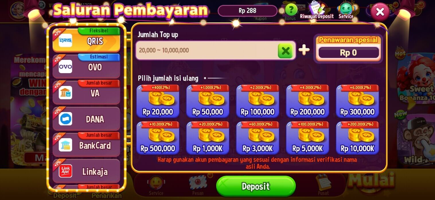 Screenshot SR777 APK