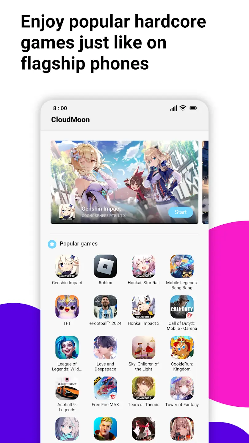 Screenshot CloudMoon APK