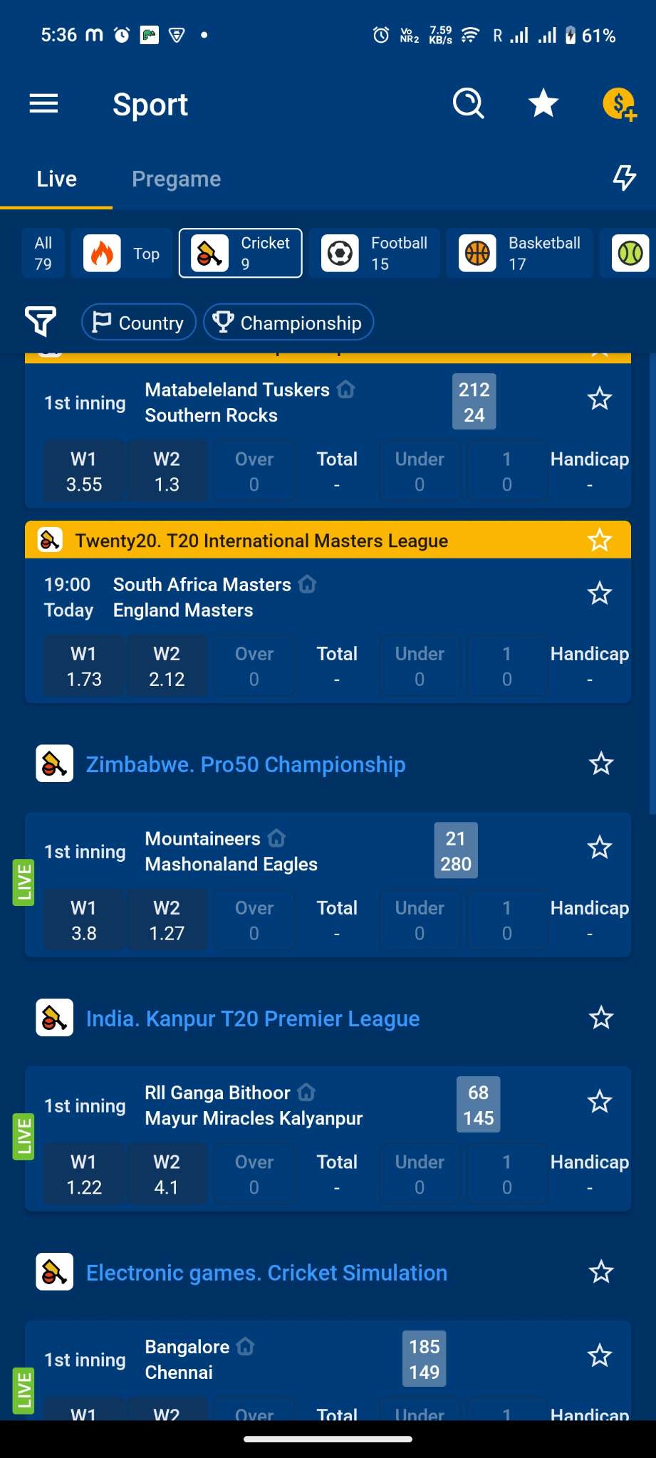 Screenshot MostBet APK 7.3.1