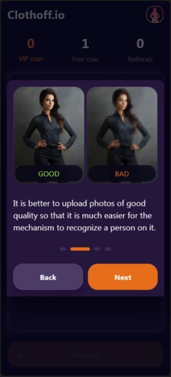 Screenshot Clothoff.io APK