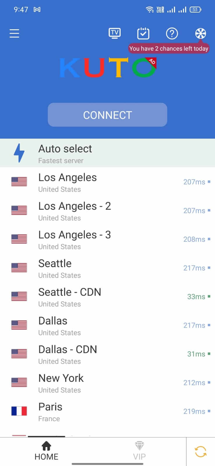 Screenshot KUTO VPN APK v2.2.17