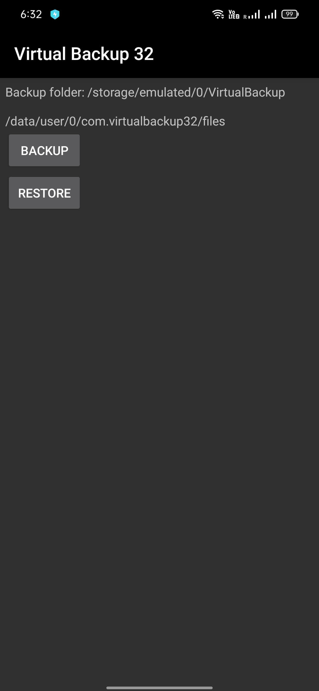 Screenshot Virtual Backup APK v2.5 Download untuk Android