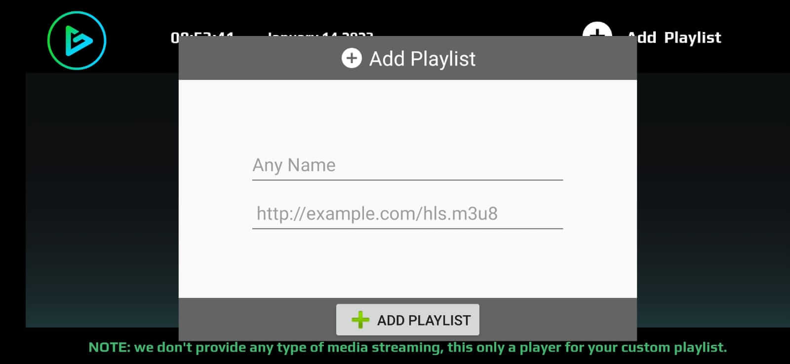 Screenshot GTV Player APK