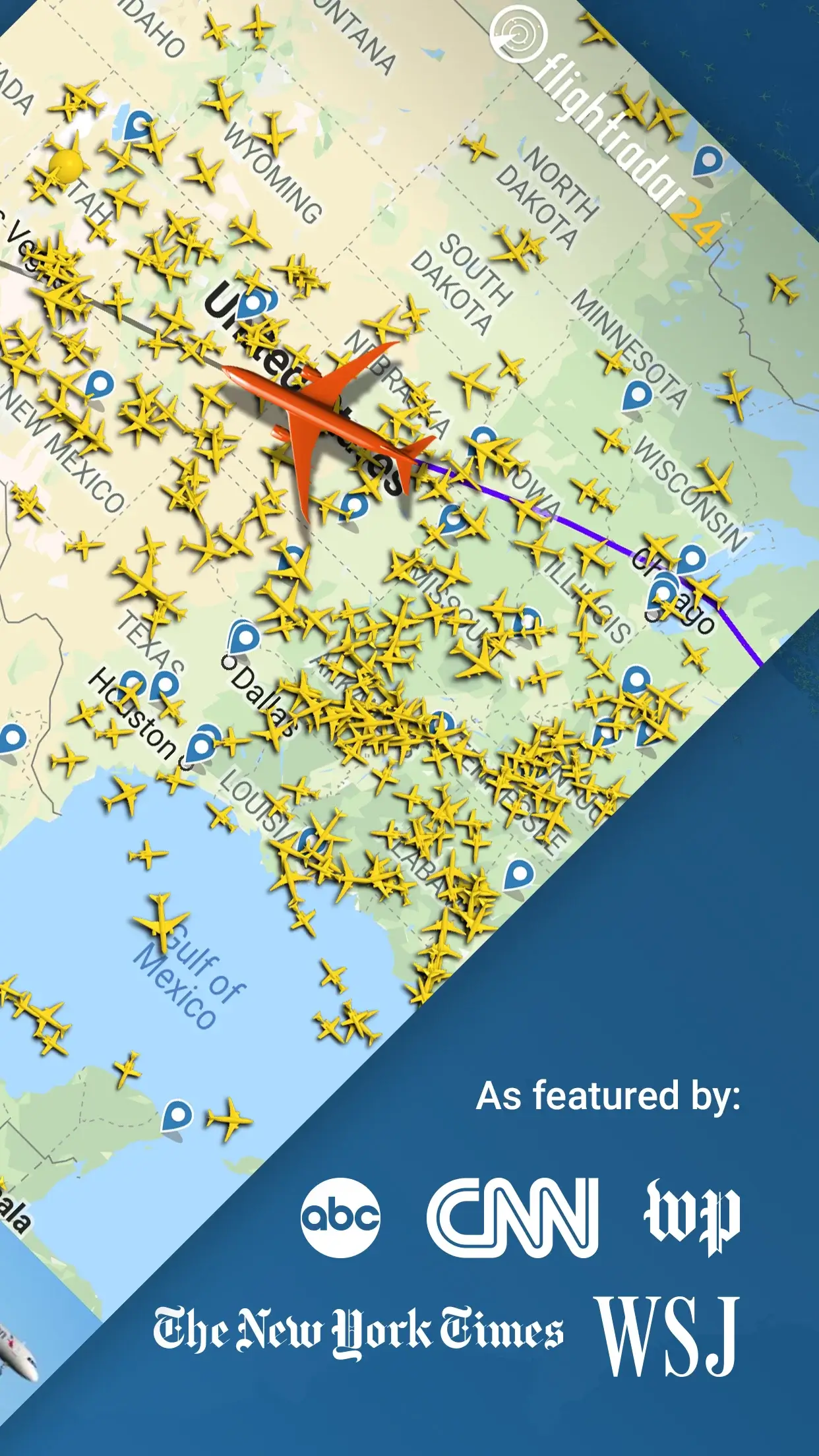 Screenshot Flightradar24 APK v10.21.0 untuk Pantau Penerbangan Real-Time