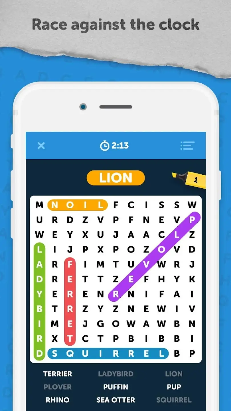 Screenshot Infinite Word Search Puzzles APK v5.1.2