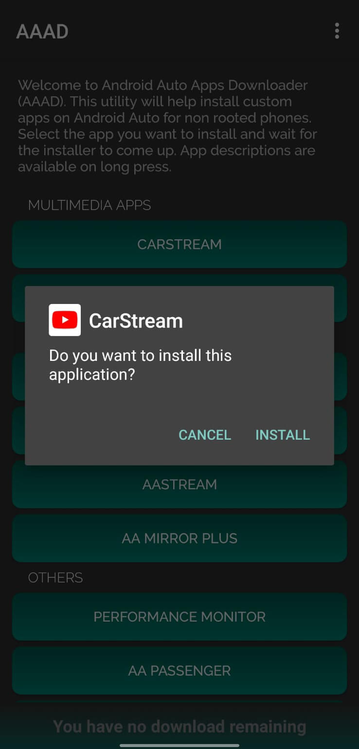 Screenshot AAAD APK v6.0 untuk Android Auto