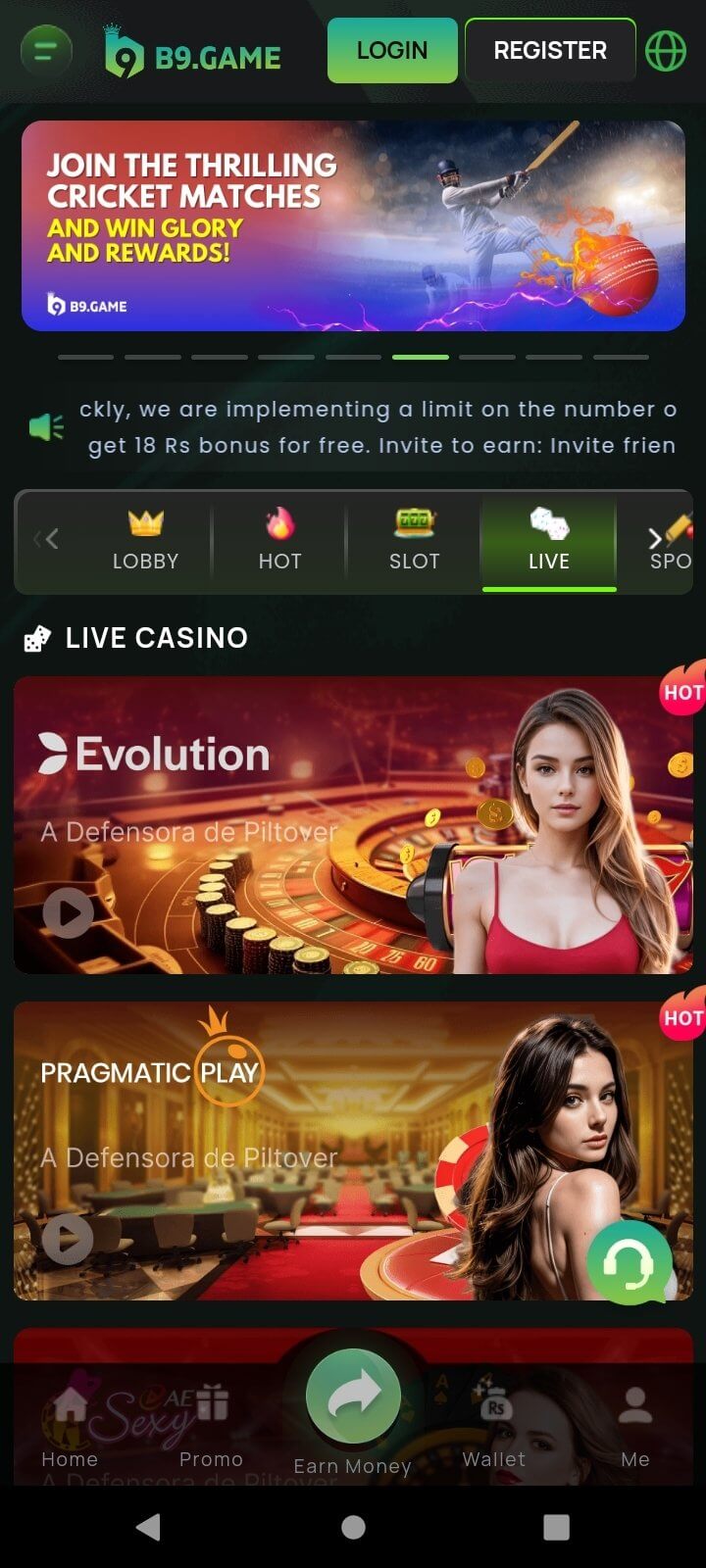 Screenshot B9 Game APK v1.0.54
