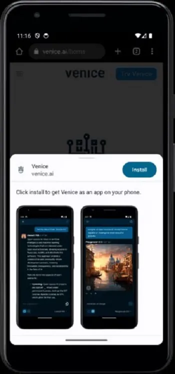 Screenshot Venice.ai APK v6.0