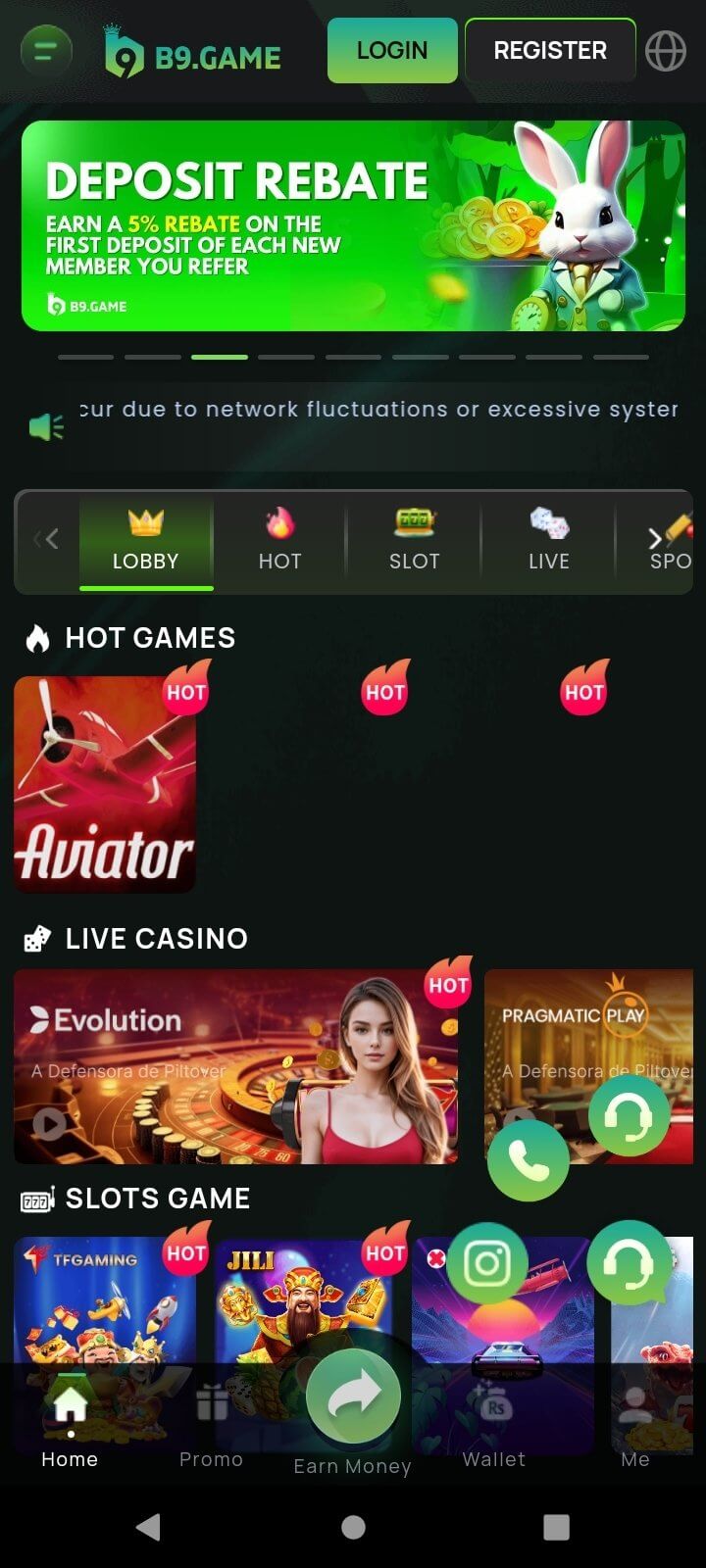 Screenshot B9 Game APK v1.0.54