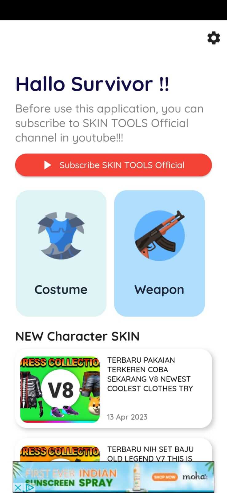 Screenshot Skin Tools APK v6.1.0 untuk Android