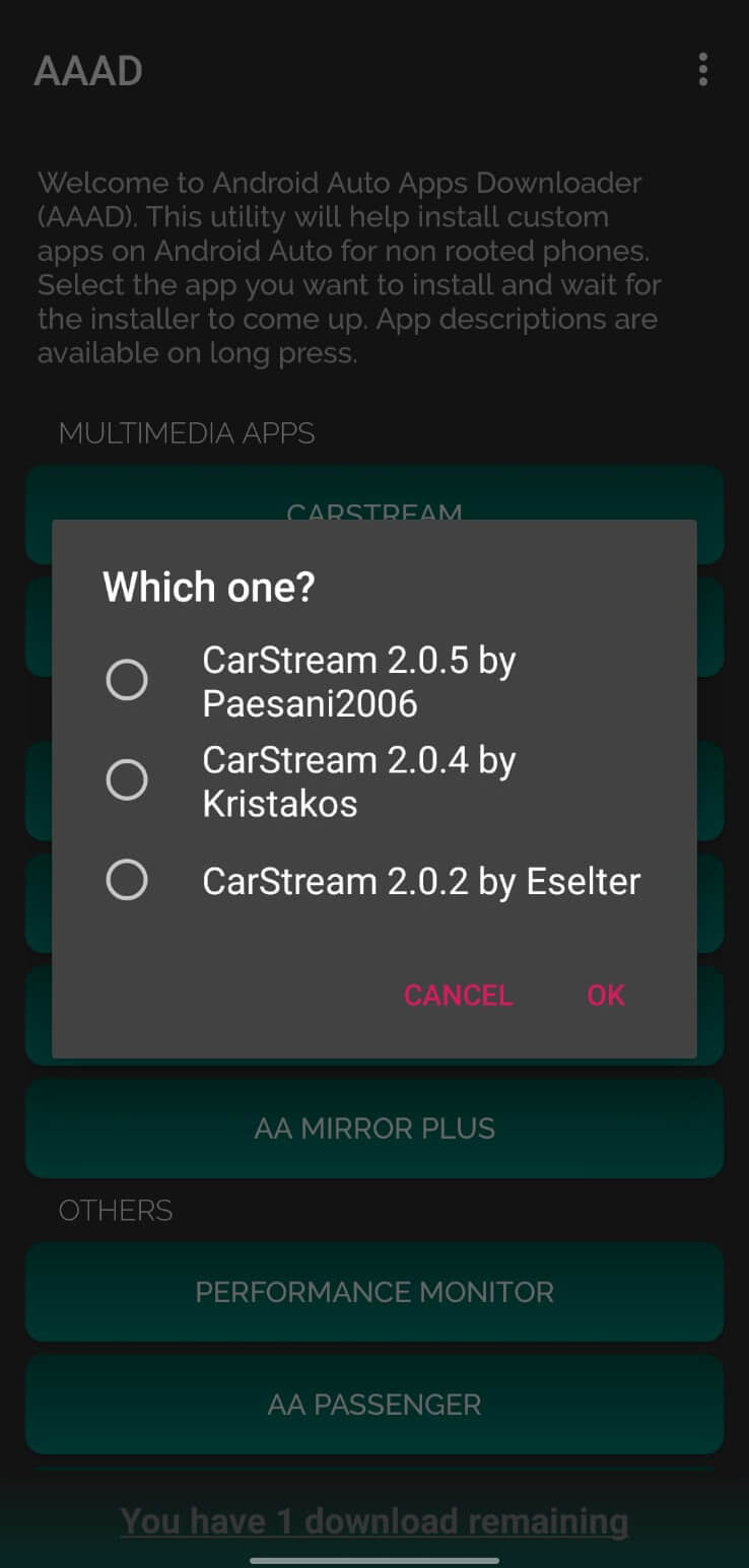 Screenshot AAAD APK v6.0 untuk Android Auto