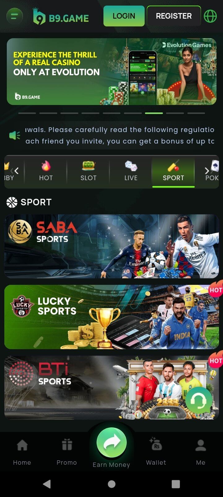 Screenshot B9 Game APK v1.0.54