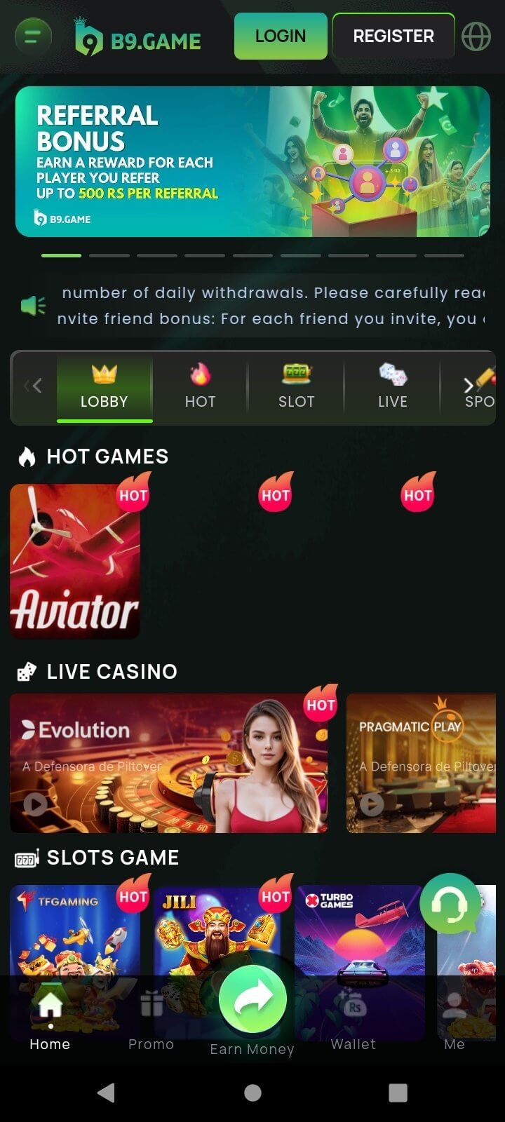 Screenshot B9 Game APK v1.0.54