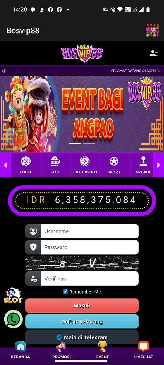 Screenshot Bosvip88 APK Download v13.9