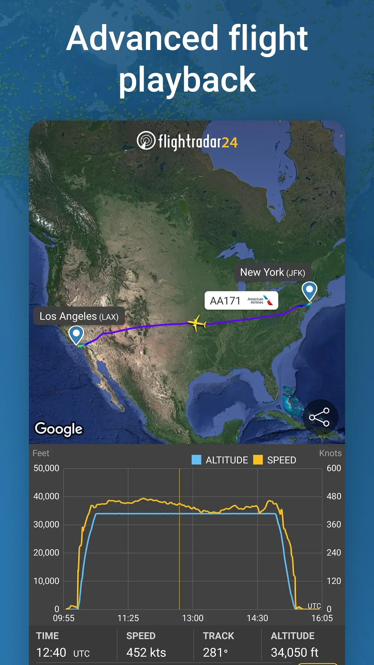 Screenshot Flightradar24 APK v10.21.0 untuk Pantau Penerbangan Real-Time